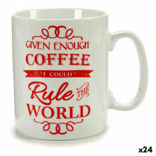 Кружка Mug Coffee Фарфор Красный Белый 500 ml 24 штук