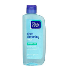 Жидкие очищающие средства Clean & Clear Deep Cleansing Lotion For Sensitive Skin Глубоко очищающее молочко для чувствительной кожи 200 мл