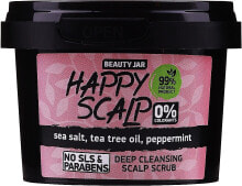 Kopfhaut-Peeling mit Meersalz, Teebaumöl und Pfefferminze - Beauty Jar Happy Skalp Deep Cleansing Scalp Scrub