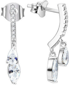 Женские ювелирные серьги Silver earrings with crystals AGUP1150