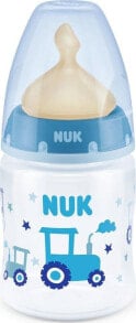 Bottles and niblers for kids nUK Nuk butelka FC+ PP 300ml z wskażnikiem temperatury smoczek lateksowy 0-6m-cy M