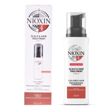 Маски и сыворотки для волос Nioxin System 4 Spf 15  Несмываемое средство придающее обьем  и защиту кожи головы 100 мл