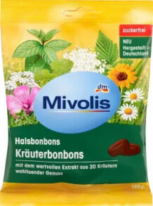 Bonbons, Kräuterbonbons, zuckerfrei, 125 g