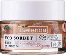 Feuchtigkeitsspendende und nährende Gesichtscreme mit Pfirsichsaft - Bielenda Eco Sorbet Moisturizing&Nourishing Face Cream