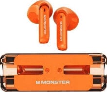 Купить спортивные наушники и Bluetooth-гарнитуры Monster: Słuchawki Monster XKT08 TWS pomarańczowe