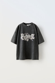 Washed bratz © t-shirt with rhinestones