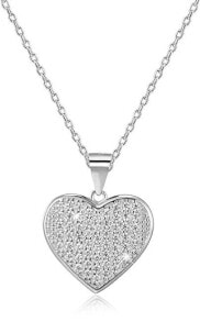 Кулоны и подвески Silver necklace with a heart AGS122 / 48