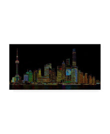 Trademark Global ellicia Amando Shanghai Glowing Canvas Art - 27