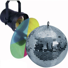 lightmaXX Mirror Ball Set 1 / 20cm Motor Pinspot, Colour Changers