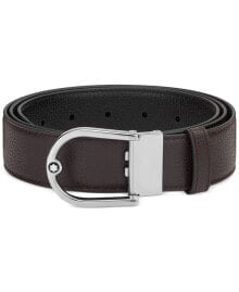 Купить ремешки и браслеты для часов Montblanc: Men's Horseshoe Buckle Leather Belt