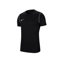 Мужские спортивные футболки Мужская футболка спортивная черная однотонная Nike Park 20