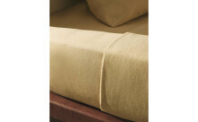 Cotton and linen fitted sheet
