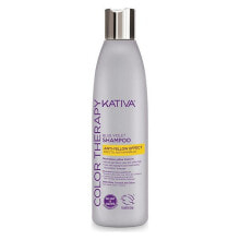 Средства для ухода за волосами Kativa Color Therapy Blue Violet Shampoo Оттеночный шампунь, нейтрализующий желтый тон для светлых волос 250 мл
