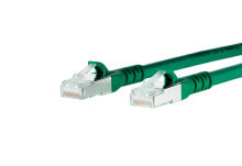 Кабели и разъемы для аудио- и видеотехники mETZ CONNECT Cat.6A сетевой кабель 10 m Cat6a S/FTP (S-STP) Зеленый 130845A055-E