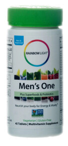 Витаминно-минеральные комплексы rainbow Light Men's One Multivitamin Мультивитаминный комплекс для мужчин с суперфудами и пробиотиками 45 таблеток