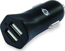 Автомобильные зарядные устройства и адаптеры для мобильных телефонов Ładowarka Conceptronic 2x USB-A 2.4 A (CARDEN03B)