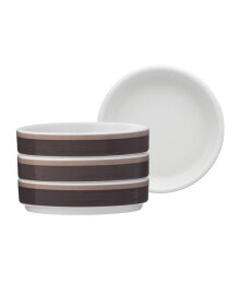 ColorStax Stripe Mini Plates, Set of 4