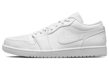 Jordan Air Jordan 1 low 潮流 低帮 复古篮球鞋 男款 白色 / Кроссовки Jordan Air Jordan 1 low 553558-136