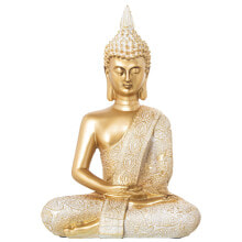 Decorative Figure Alexandra House Living Golden Acrylic Plastic Melamin Buddha