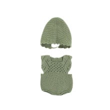 MINILAND Knitted Outfit 40 cm Rompers&Bonnet clothing set