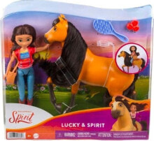 Купить куклы и пупсы для девочек Mattel: Mattel Mattel Spirit Doll Lucky & Horse Spirit - HFB89