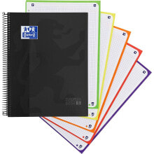 OXFORD HAMELIN A4+ Notebook 5X5 Grid Extrahard Cover 120 Sheets 5 Colors Banded