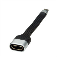 ROLINE 12.03.3212 кабельный разъем/переходник USB C HDMI Черный