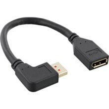 Computer connectors and adapters 0.15m Adapter Adapterkabel gewinkelt DisplayPort Buchse auf Displayport - Cable - Digital/Display/Video