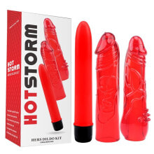 Набор для БДСМ CHISA Kit Dildo and Vibe Hers Dildo Kit Red