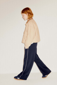 Plush contrast trousers
