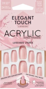 Купить средства для ухода за ногтями Elegant Touch: Künstliche Nägel Acrylic Lucious Lychee, 24 St