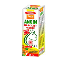 Витамины и БАДы от простуды и гриппа terezia Company Free Angin Натуральный спрей с маслом облепихи против боли в горле 25 мл