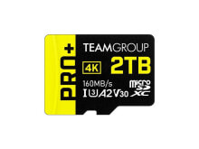 Купить карты памяти Team: Team 2TB Pro+ microSDXC UHS-I/U3 Class 10 Memory Card with Adapter, compatible w