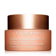 Купить увлажнение и питание кожи лица Clarins: Дневной укрепляющий крем для лица SPF 15 50 мл Clarins Extra-Firming Jour