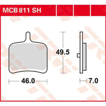 TRW Performance Street & Road Tracks Buell 1125 CR 09 Sintered Rear Brake Pads