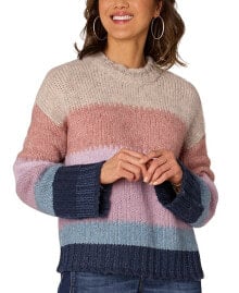 Купить женские свитеры и кардиганы Democracy: Petite Colorblocked Dropped-Shoulder Sweater