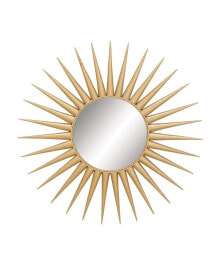 by Cosmopolitan Gold Glam Metal Wall Mirror, 42 x 42