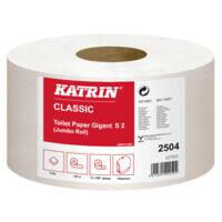 Katrin Classic Gigant Toilet S2 Туалетная бумага в рулонах супер мягкая 2 слоя Белый  150 м 600 листов