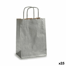 Paper Bag Silver (18 x 8 x 31 cm) (25 Units)