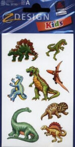 Наклейки для детского творчества Zdesign Paper Stickers - Dinosaurs (106442)