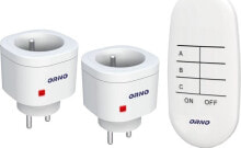 Orno ORNO SOCKETS SET OF 2 x SOCKETS CONTROLLED BY A REMOTE CONTROL OR-GB-439