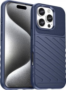 Hurtel Etui silikonowe Thunder Case do iPhone 16 Pro - niebieskie