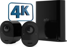 Купить умные камеры видеонаблюдения Arlo: Kamera IP Arlo Arlo Ultra 2 Spotlight Camera Set of 2 black - 4K camera