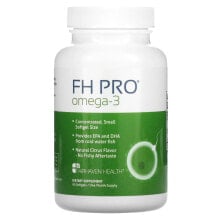 Рыбий жир и Омега 3, 6, 9 Фэрхэвэн хэлс, FH Pro Omega-3, натуральный цитрус, 90 мягких таблеток