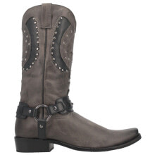 Dingo War Eagle Studded Square Toe Cowboy Mens Black, Grey Casual Boots DI851-G купить онлайн