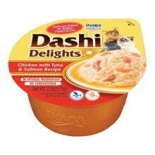 INABA Dashi Delights chicken tuna & salmon bouillon cat treat 70g