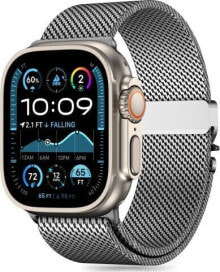 Tech-Protect TECH-PROTECT MILANO APPLE WATCH 6 / 7 / 8 / 9 / 10 / SE / ULTRA 1 / 2 (44 / 45 / 46 / 49 MM) SILVER