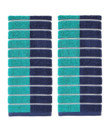 SKL Home color Block Stripes Cotton 2 Piece Hand Towel Set, 26