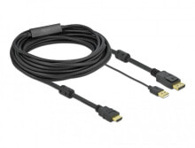 DeLOCK 85967 видео кабель адаптер 7 m HDMI Тип A (Стандарт) DisplayPort + USB Type-A Черный