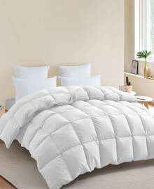 UNIKOME medium Warmth Goose Feather Down Fiber Comforter, King